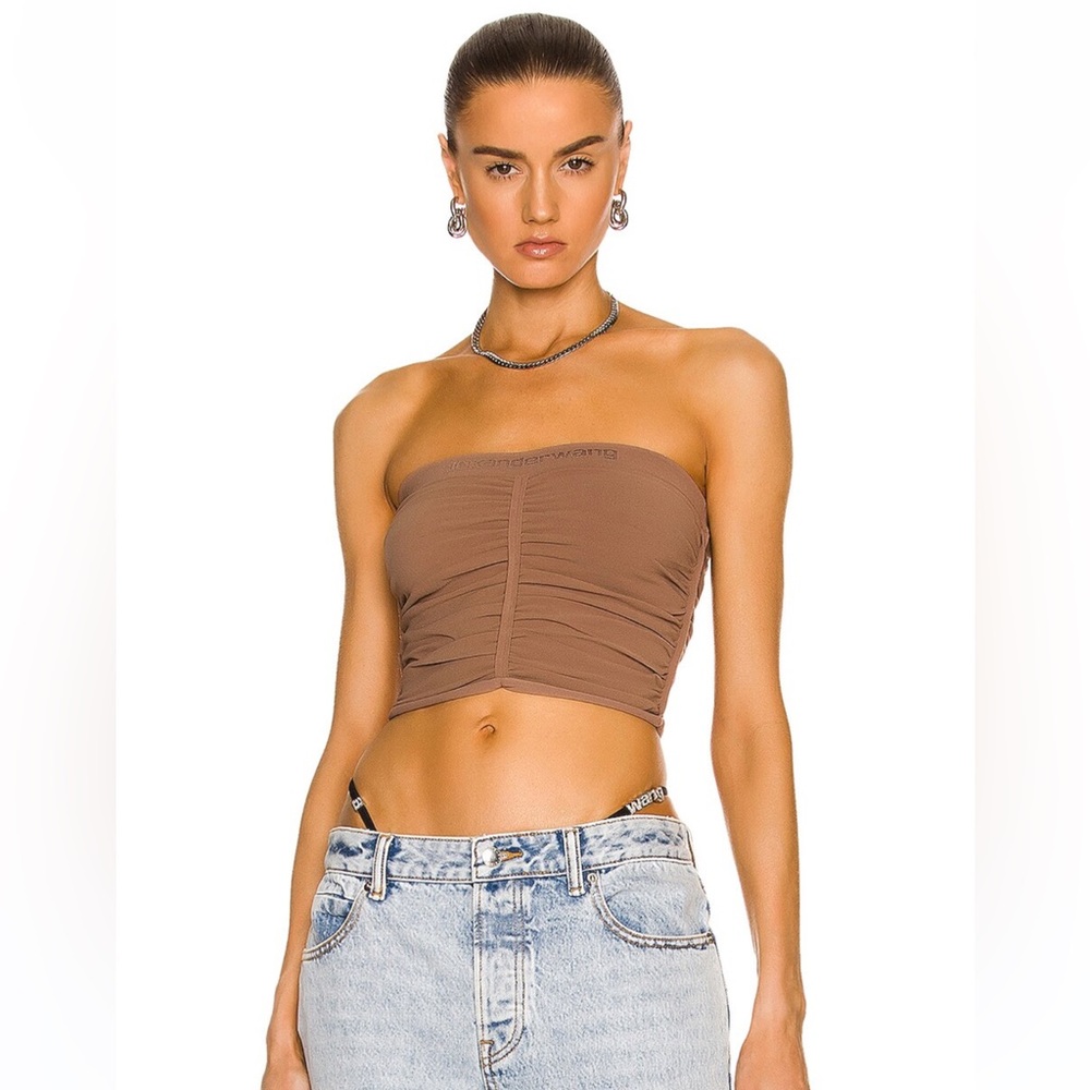 Alexander Wang Tan Tube Top Shirt Size XL